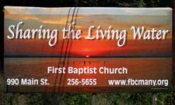 First Baptist Church of Many - Billboard