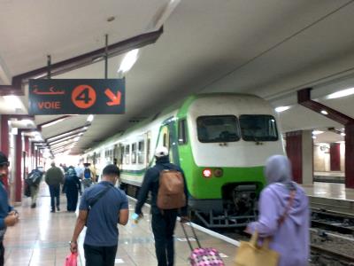 Train station at Mohammed V Airport