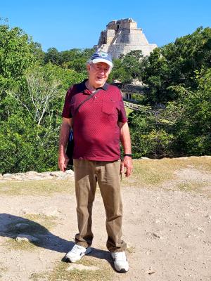 Uxmal - view from hilltop by the House of the Turtles