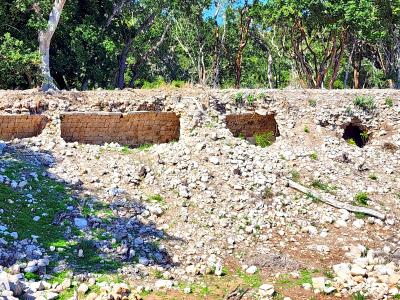 Uxmal - Behind the Pigeon House Group